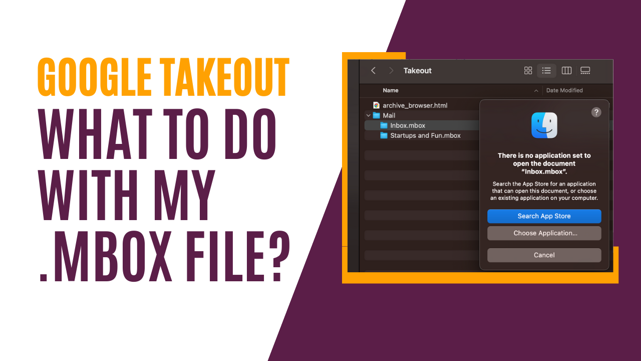How to Open a Google Takeout Mbox File