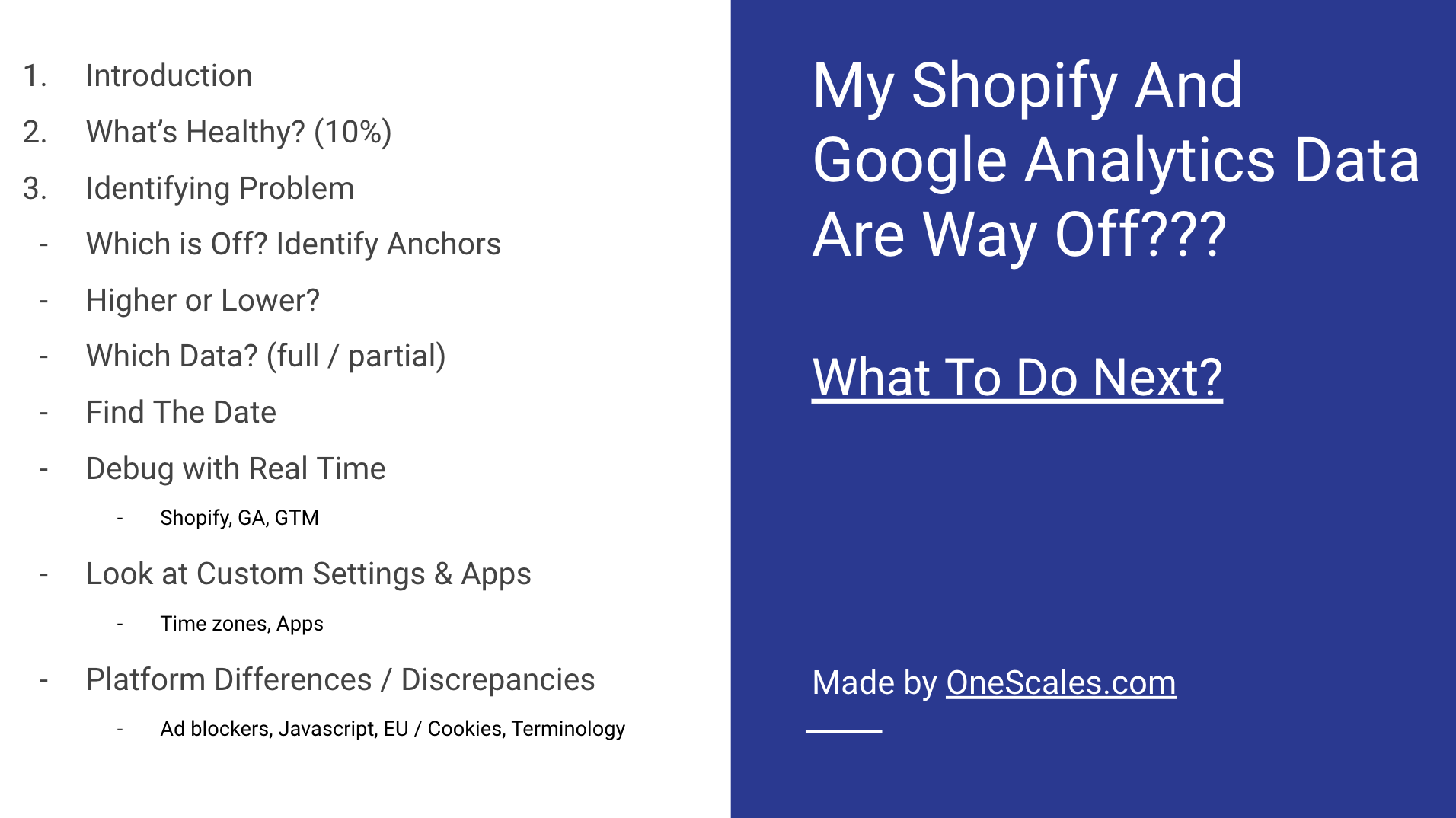 Off the Rails: Fixing Your Shopify & Google Analytics Data Discrepancy