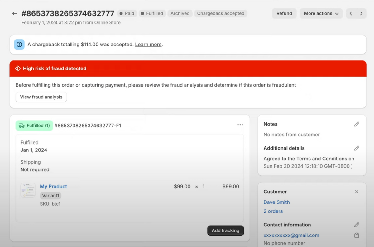 Should I Process A Shopify High Risk Fraud Order? One Scales