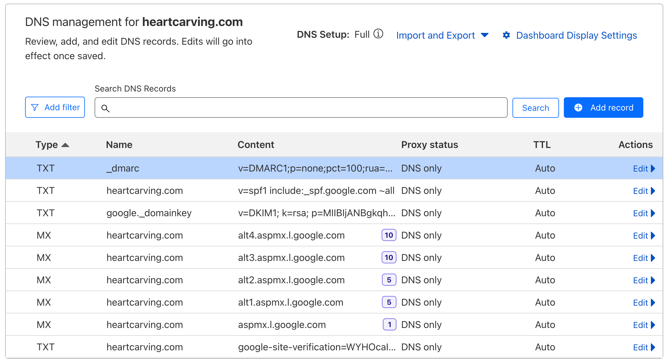 How to Setup Google Workspace Email with DNS (TXT, SPF, DKIM, DMARC, MX)