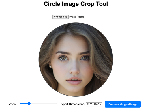 Circle Image Crop Tool