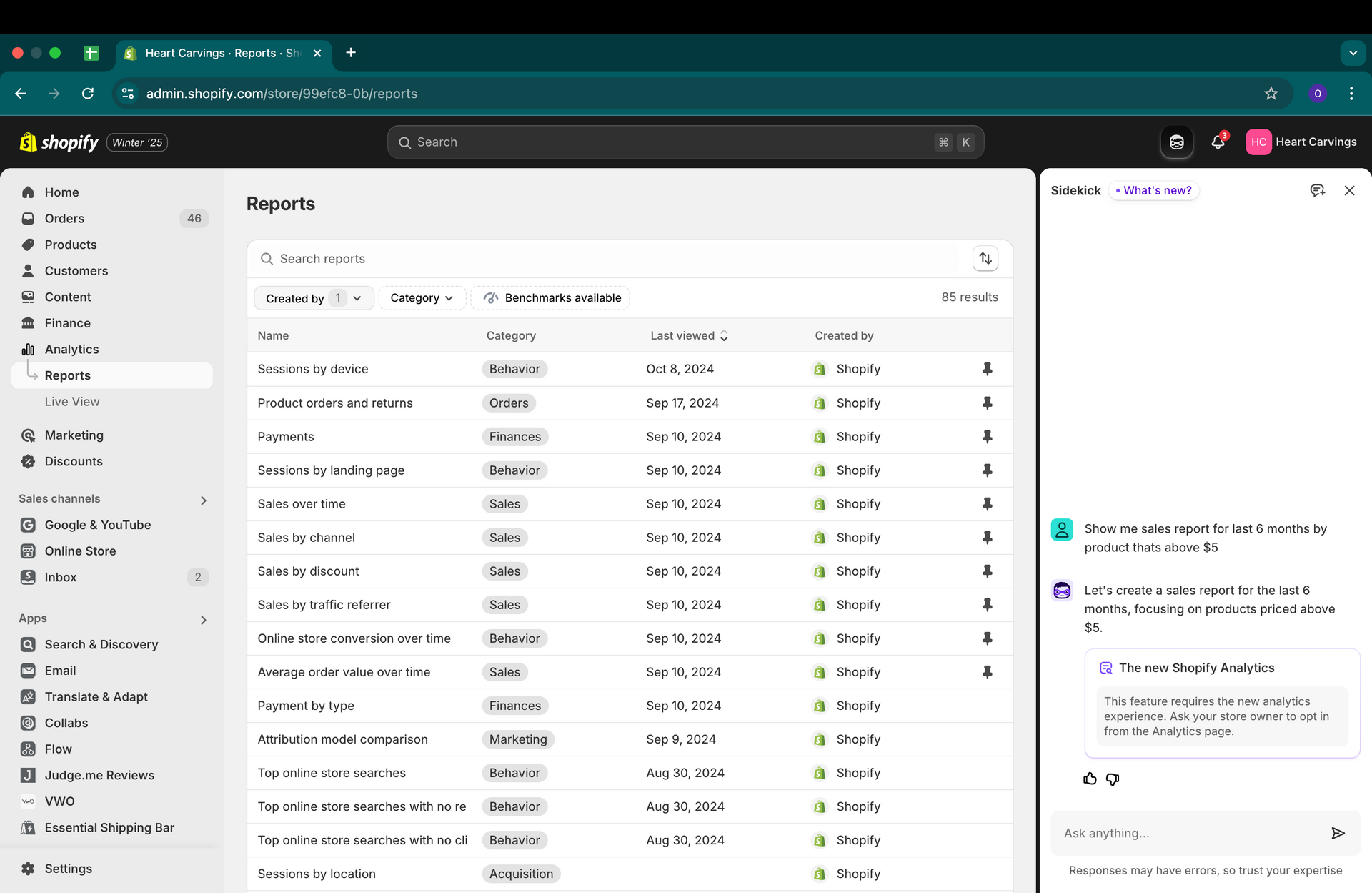 The New Shopify Analytics - Solving Upgrade To New Analytics Experience Problem