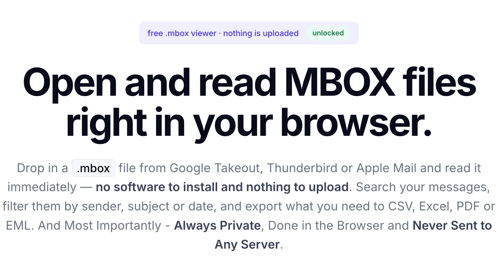 Introducing MBOX Viewer: Open Your Gmail Export Right in Your Browser