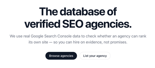 Introducing Ori's List: An SEO Agency Directory Where the Numbers Come From Google