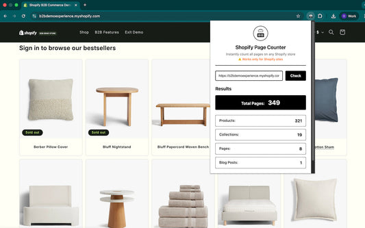 Shopify Page Counter: Know Exactly How Big Any Shopify Store Is